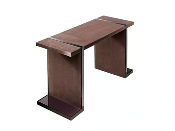 VERTIGO - Rectangular leather console table by Siwa Soft Style - view 3